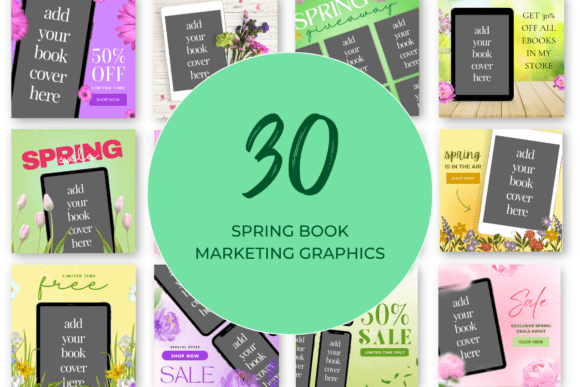 Download Spring Book Marketing Canva Templates - Canva template Collection