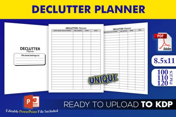 Download Declutter Planner KDP Interior Template - Declutter Collection