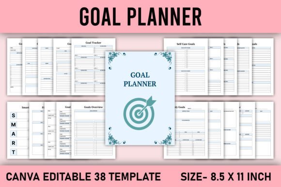 Download Goal Planner Canva Template - Canva template Collection