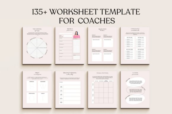 Download Coaching Worksheet Canva Templates, Coac - Canva template Collection