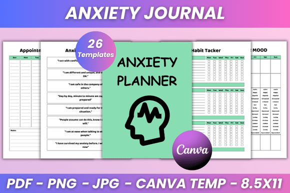 Download Anxiety Journal Kdp Interior - Anxiety journal Collection