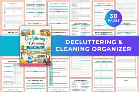 Download Decluttering &amp; Cleaning Organizer KDP - Declutter Collection