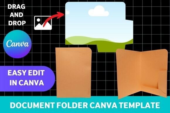 Download A4 Document Folder Canva Template - Canva template Collection