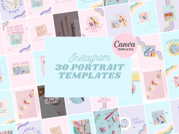 Download Pastel Instagram Canva Templates - Canva template Collection
