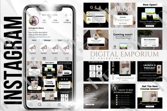 Download 45 Editable Instagram Canva Templates - Canva template Collection