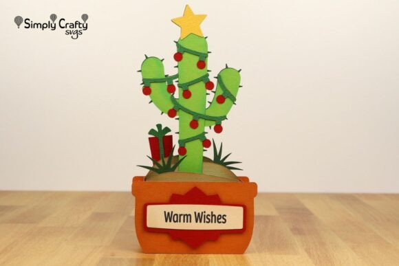 Download Cactus Christmas Card SVG - Christmas Collection