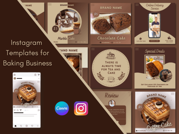 Download Canva Templates for Baking Business - Canva template Collection