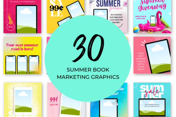 Download Summer Book Marketing Canva Templates - Canva template Collection