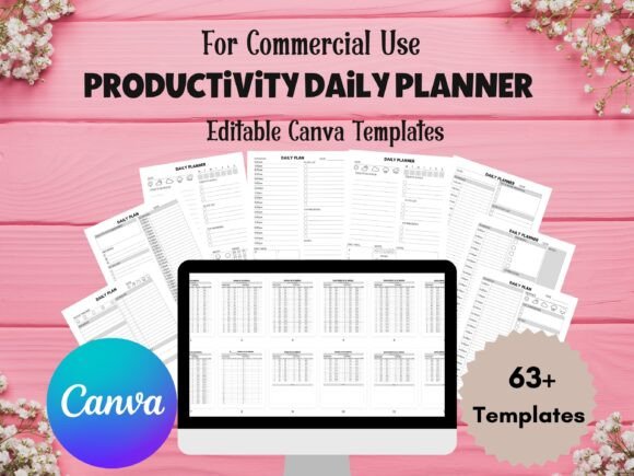 Download Editable Daily Planner Canva Templates - Canva template Collection