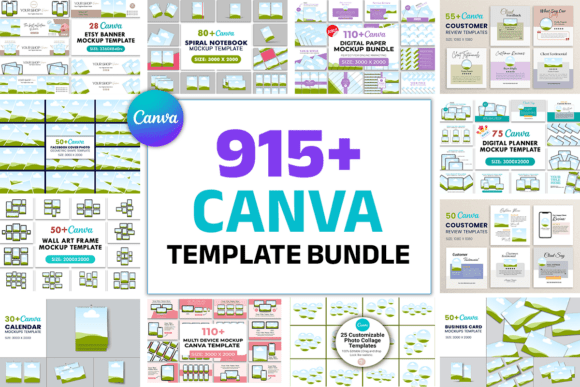 Download 915+ Canva Template Bundle Mega Pack - Canva template Collection