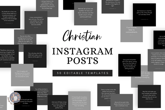 Download 30 Christian Instagram Canva Templates. - Premium Resources