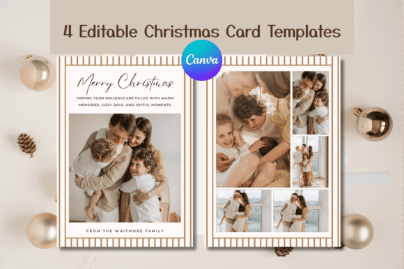 Download Editable Christmas Photo Card Templates - Christmas Collection
