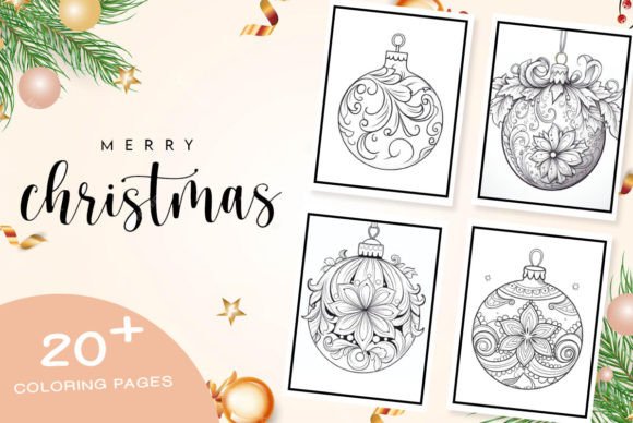 Download Christmas Ornaments, Coloring Pages - Christmas Collection