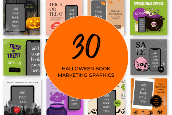 Download Halloween Book Marketing Canva Templates - Canva template Collection